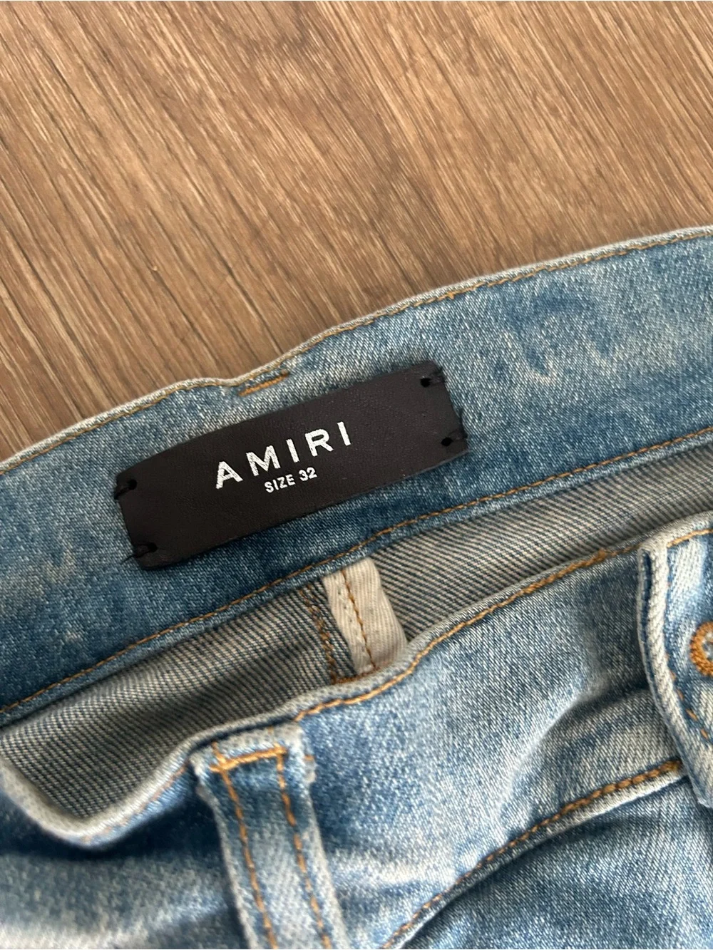 AMIRI Men's Light Wash Slim Denim Jeans